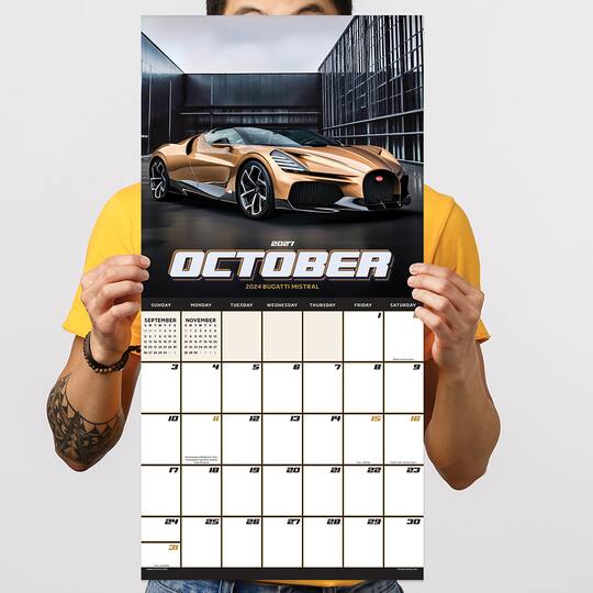 2027 Dream Cars Wall Calendar